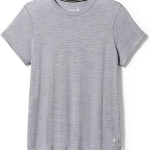 Smartwool merino wool Heather Gray Short Sleeve Crewneck Tee